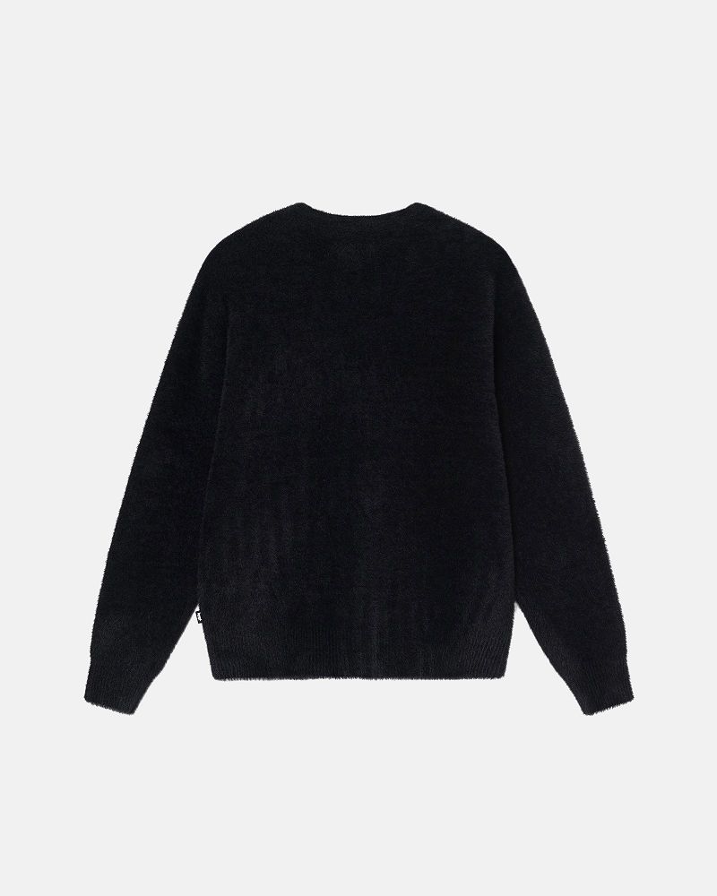 STUSSY SHAGGY CARDIGAN Noir | STUSSY-56188