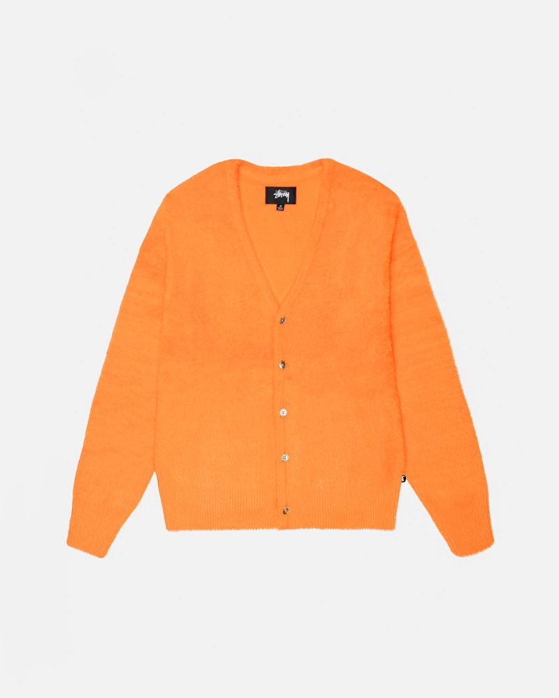 STUSSY SHAGGY CARDIGAN Rouge Orange | STUSSY-56190