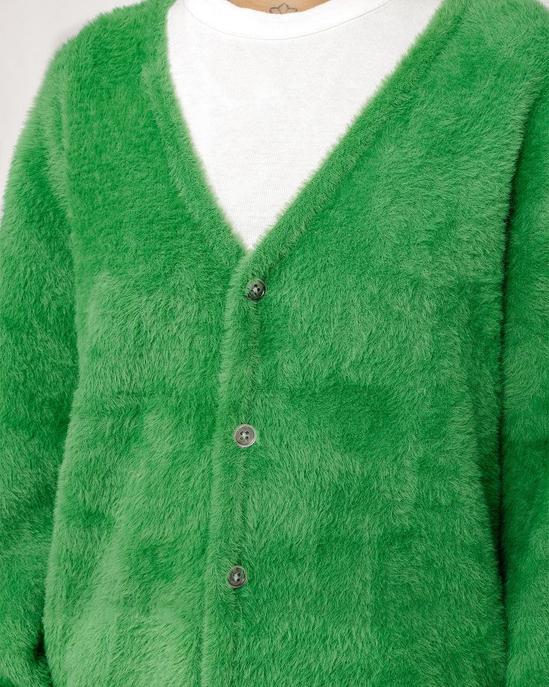 STUSSY SHAGGY CARDIGAN Vert | STUSSY-56189