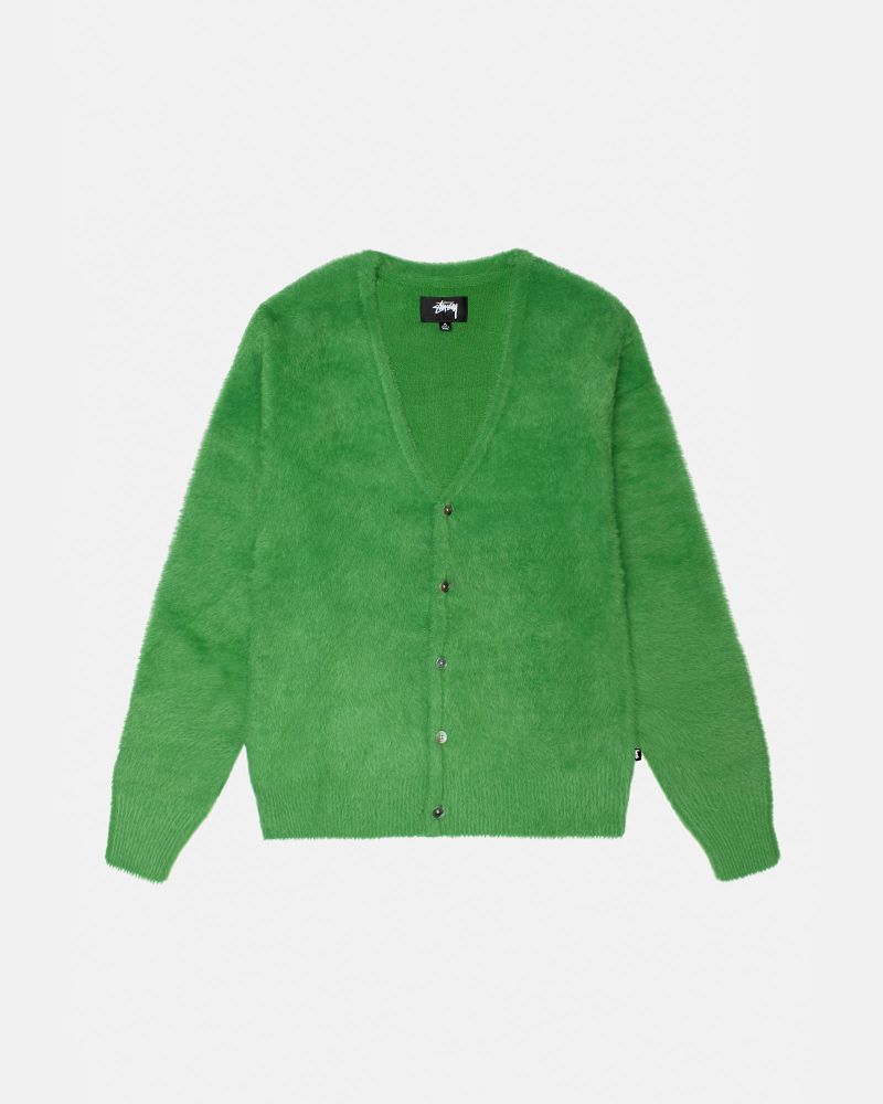STUSSY SHAGGY CARDIGAN Vert | STUSSY-56189