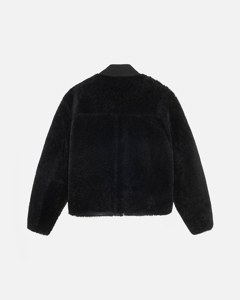 STUSSY SHEARLING REVERSIBLE BOMBER Noir | STUSSY-56412