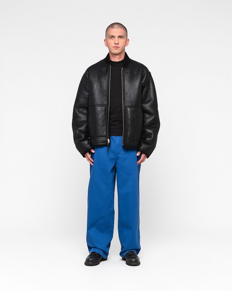 STUSSY SHEARLING REVERSIBLE BOMBER Noir | STUSSY-56412
