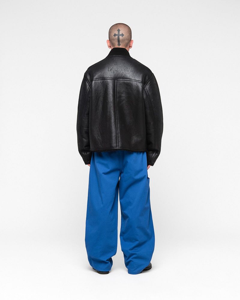 STUSSY SHEARLING REVERSIBLE BOMBER Noir | STUSSY-56412