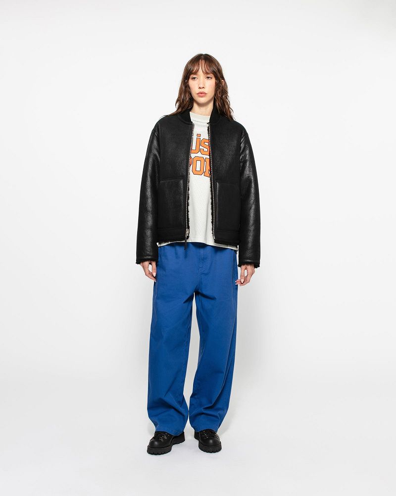STUSSY SHEARLING REVERSIBLE BOMBER Noir | STUSSY-56412