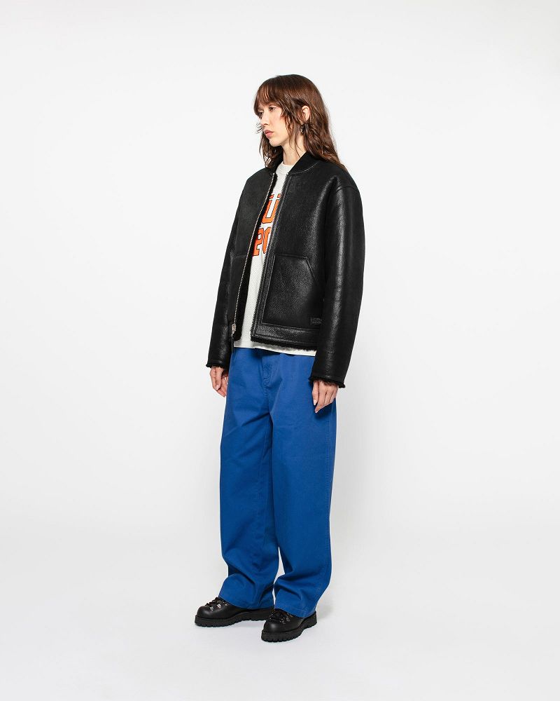 STUSSY SHEARLING REVERSIBLE BOMBER Noir | STUSSY-56412