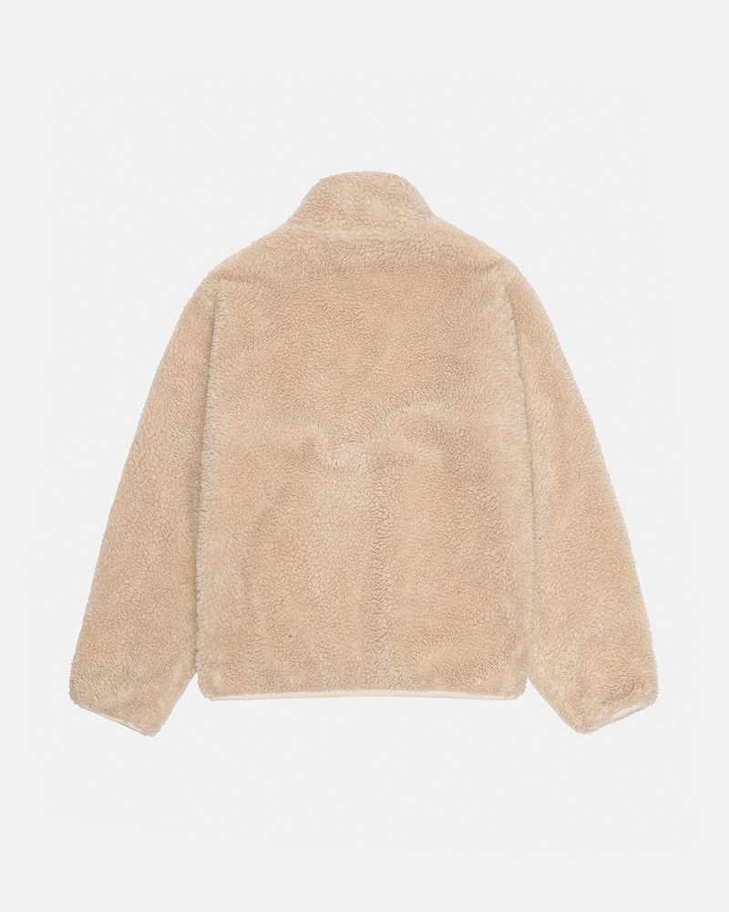 STUSSY SHERPA REVERSIBLE JACKET Beige | STUSSY-56403