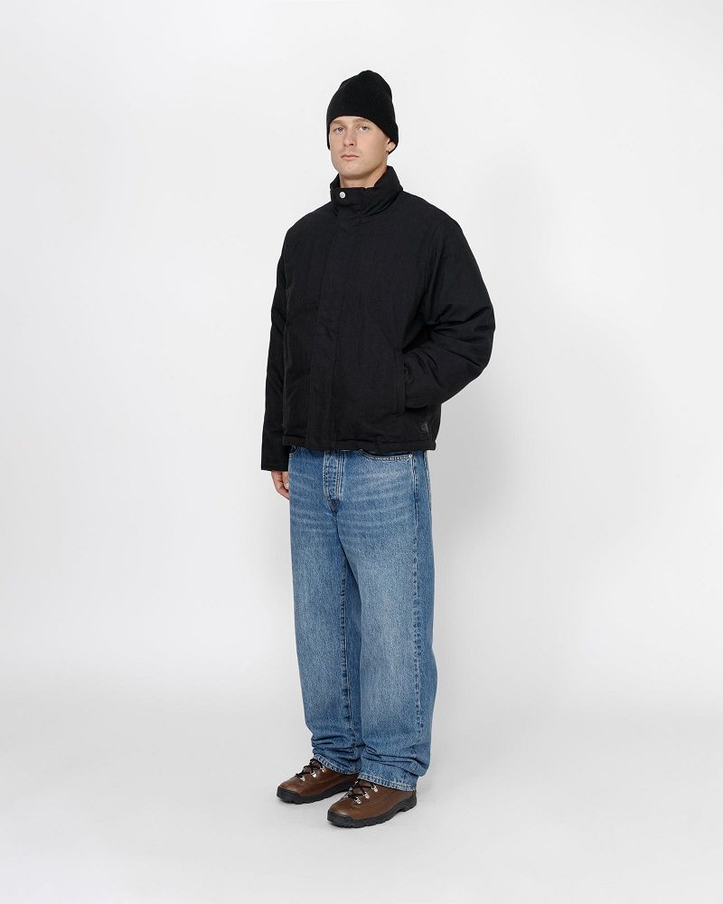 STUSSY SHORT DOWN JACKET Noir | STUSSY-56349