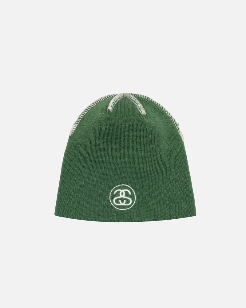 STUSSY SKULLCAP EXPOSED STITCH Vert | STUSSY-56007
