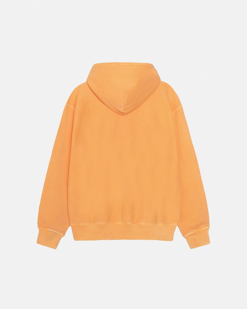 STUSSY SMOOTH STOCK HOODIE PIGMENT DYED Orange | STUSSY-56248