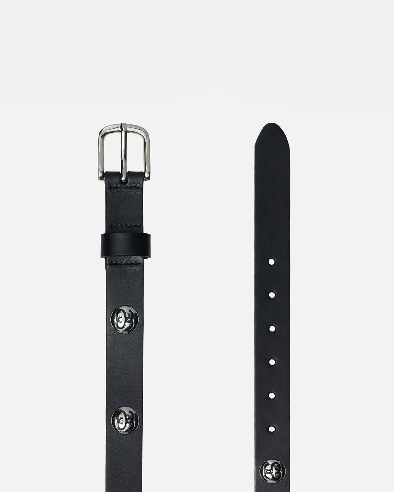 STUSSY SS-LINK STUDDED BELT Noir | STUSSY-55905