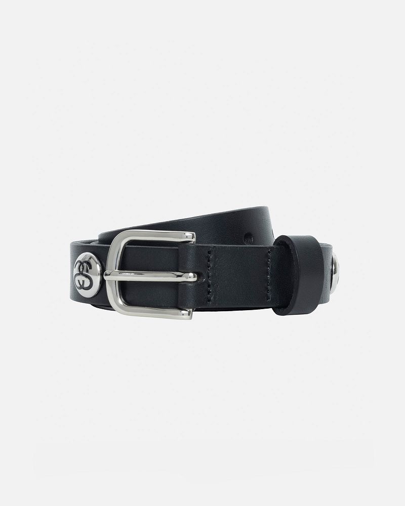 STUSSY SS-LINK STUDDED BELT Noir | STUSSY-55905