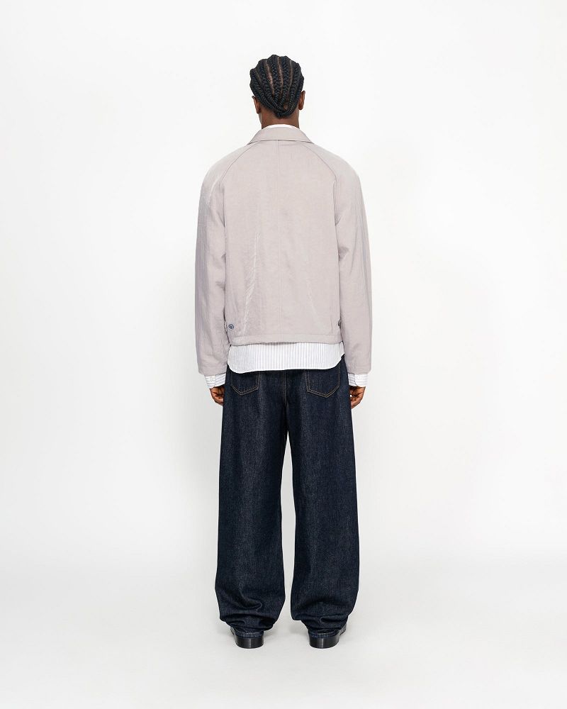 STUSSY SS LINK NYLON CLUB JACKET Beige | STUSSY-56379