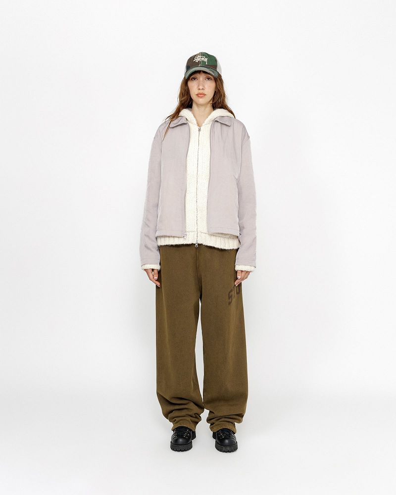 STUSSY SS LINK NYLON CLUB JACKET Beige | STUSSY-56379