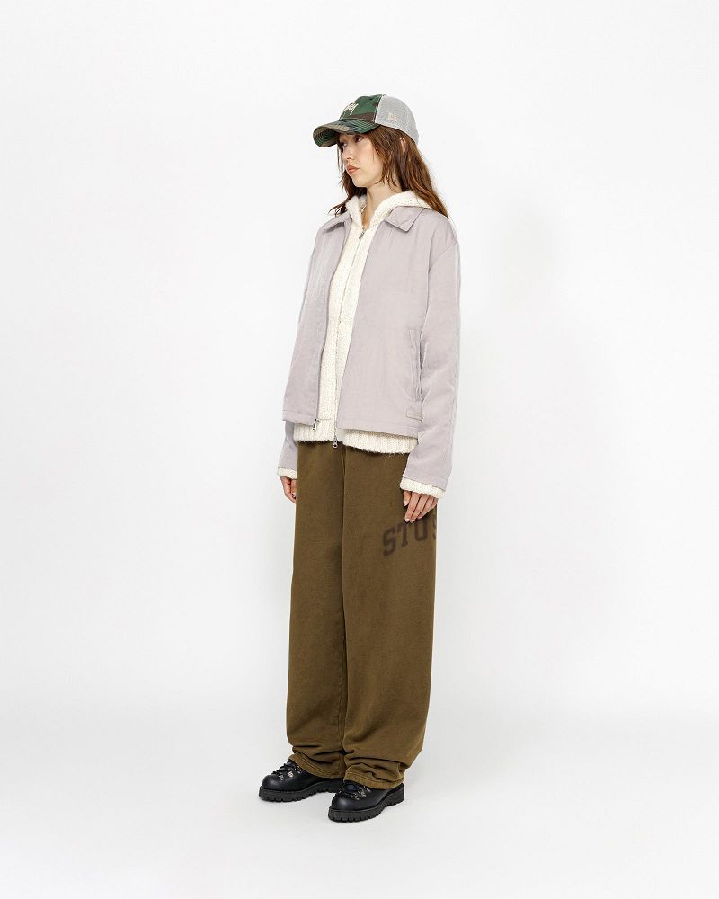 STUSSY SS LINK NYLON CLUB JACKET Beige | STUSSY-56379