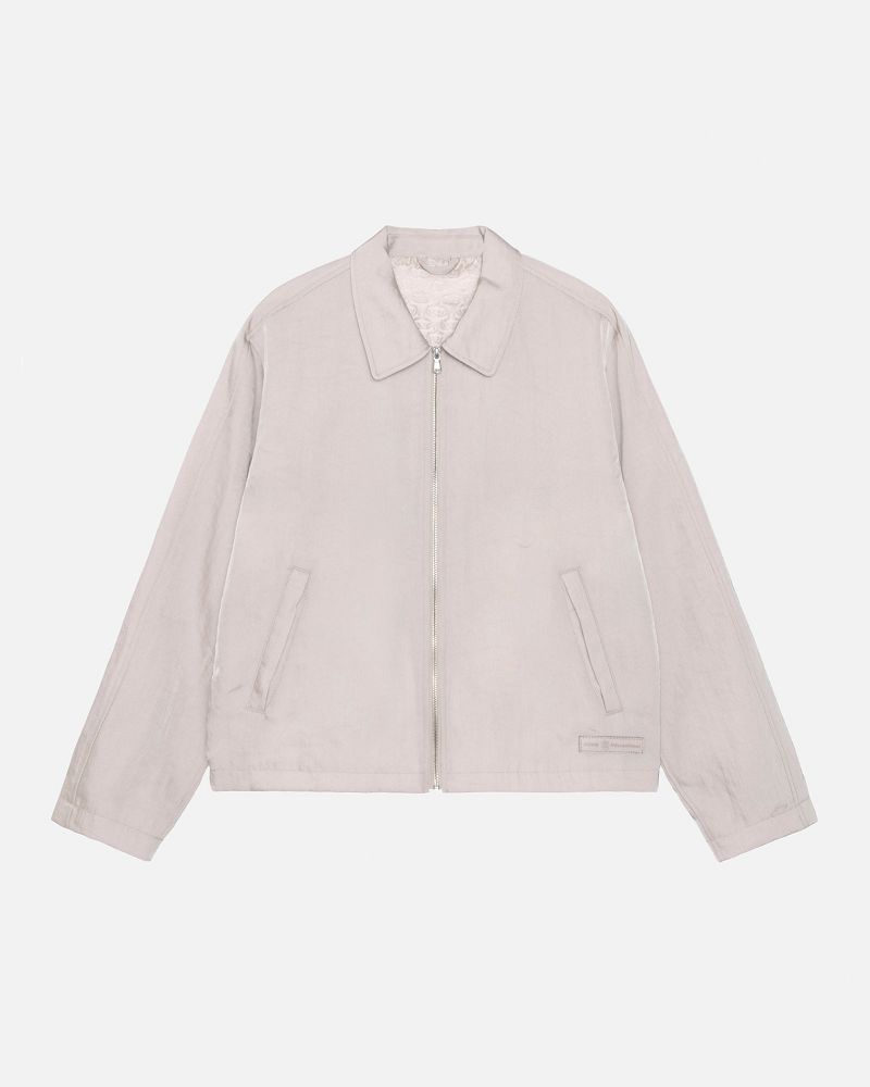 STUSSY SS LINK NYLON CLUB JACKET Beige | STUSSY-56379