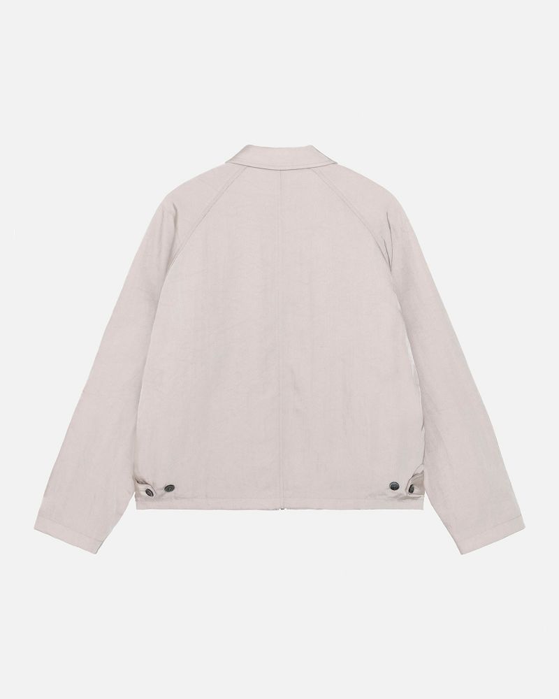 STUSSY SS LINK NYLON CLUB JACKET Beige | STUSSY-56379