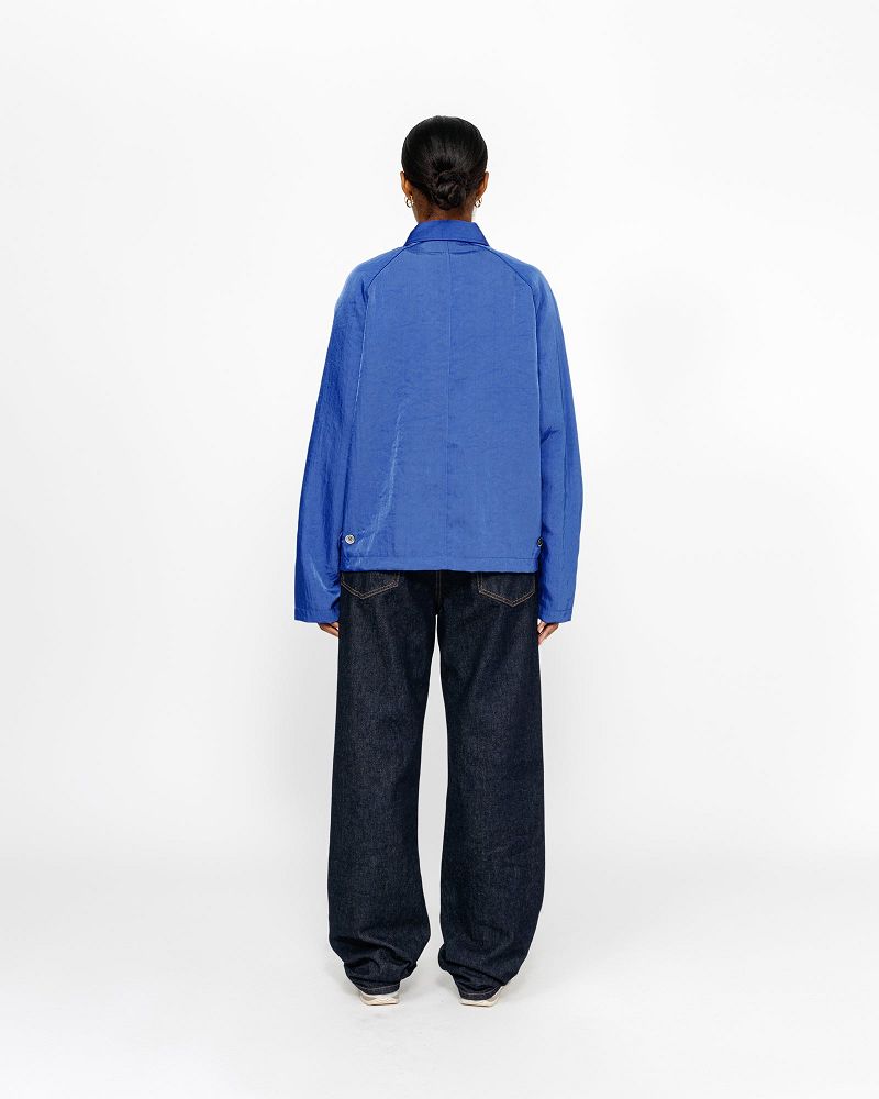 STUSSY SS LINK NYLON CLUB JACKET Bleu Royal | STUSSY-56380