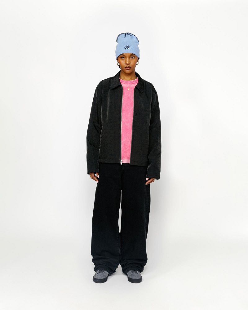 STUSSY SS LINK NYLON CLUB JACKET Noir | STUSSY-56378
