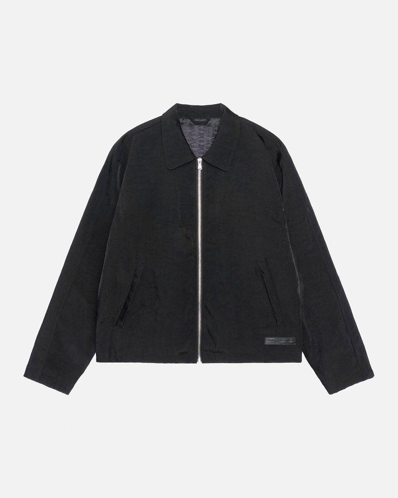 STUSSY SS LINK NYLON CLUB JACKET Noir | STUSSY-56378