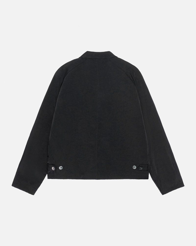 STUSSY SS LINK NYLON CLUB JACKET Noir | STUSSY-56378