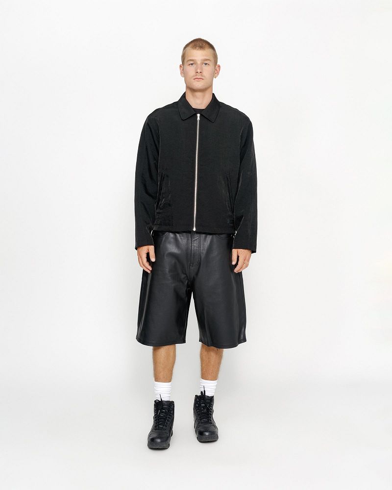 STUSSY SS LINK NYLON CLUB JACKET Noir | STUSSY-56378