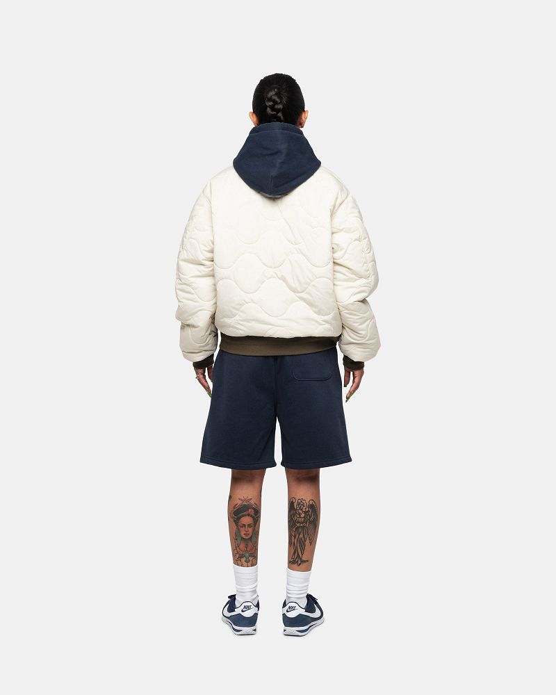 STUSSY STOCK LOGO SWEATSHORT Bleu Marine | STUSSY-56068