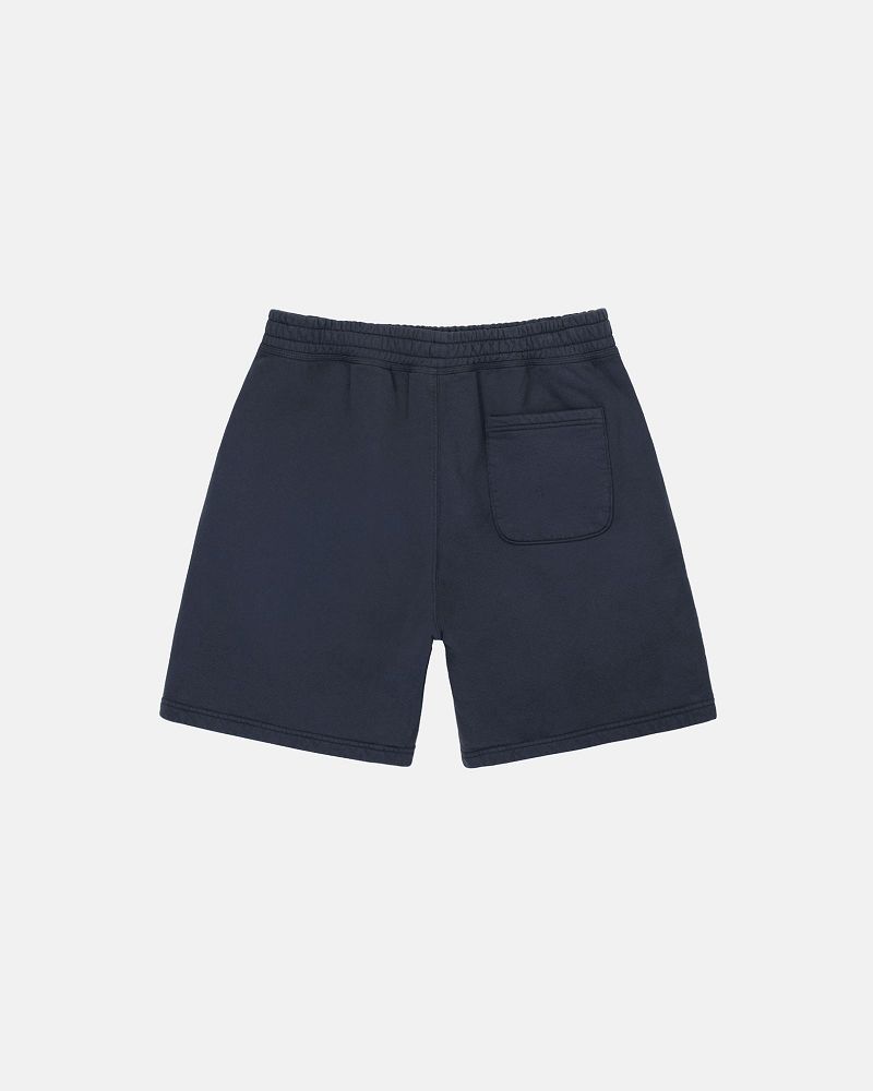 STUSSY STOCK LOGO SWEATSHORT Bleu Marine | STUSSY-56068