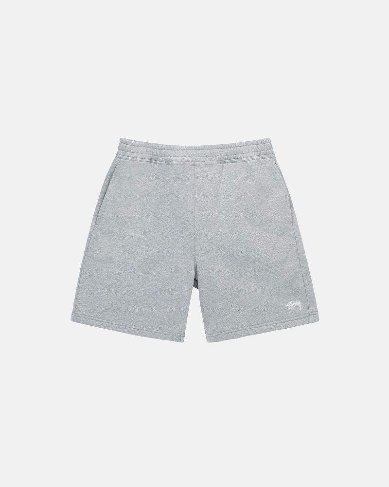 STUSSY STOCK LOGO SWEATSHORT Grise | STUSSY-56069