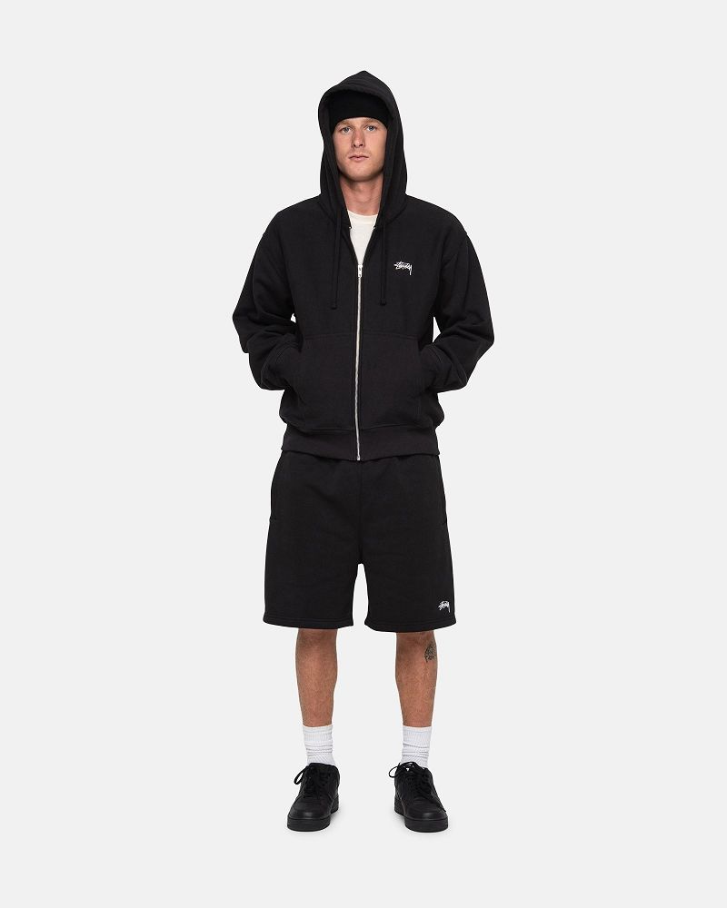 STUSSY STOCK LOGO SWEATSHORT Noir | STUSSY-56067