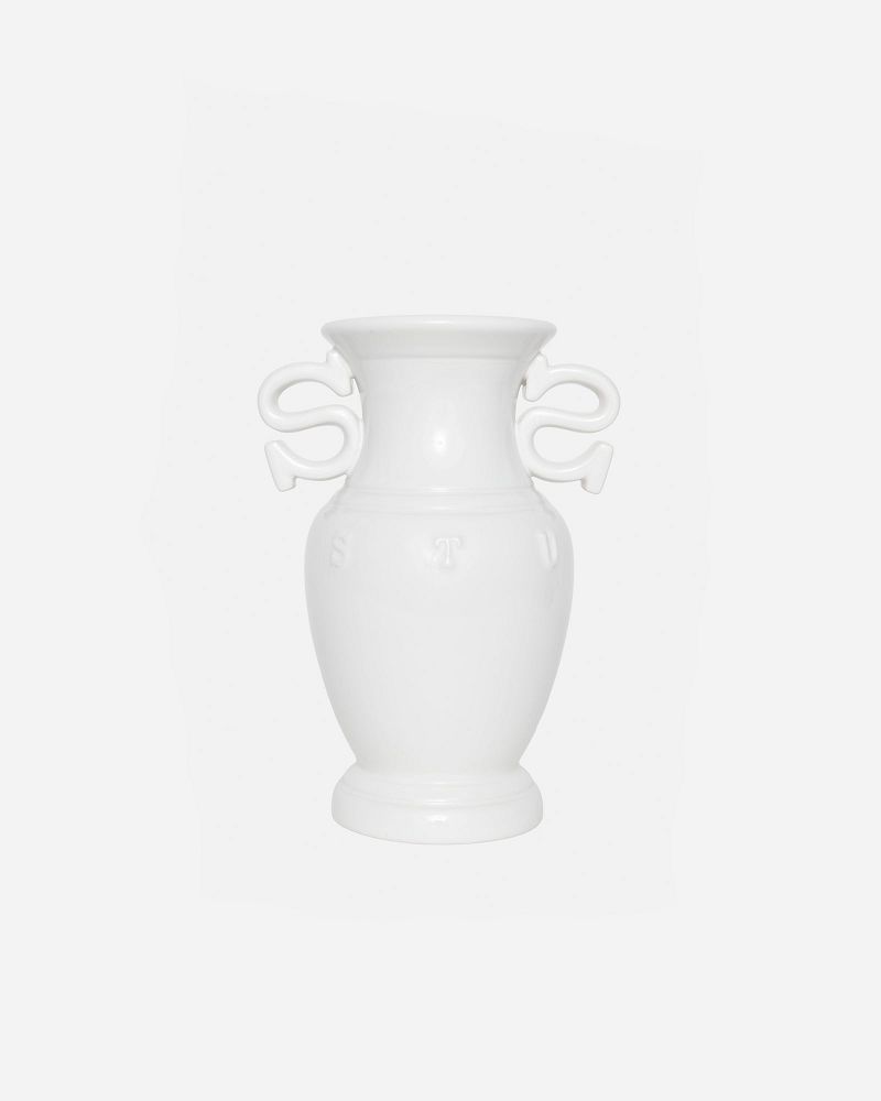 STUSSY S HANDLE CERAMIC VASE Blanche | STUSSY-55863