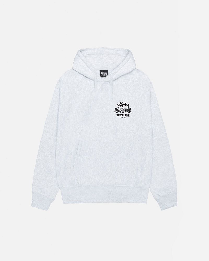 STUSSY TOUGH GEAR INTERNATIONAL HOODIE Grise | STUSSY-56231