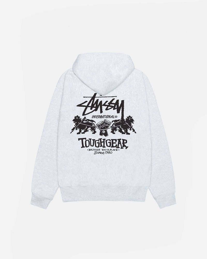 STUSSY TOUGH GEAR INTERNATIONAL HOODIE Grise | STUSSY-56231