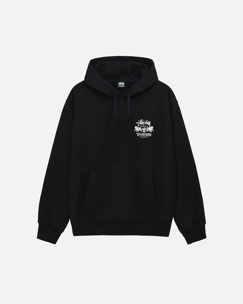 STUSSY TOUGH GEAR INTERNATIONAL HOODIE Noir | STUSSY-56230