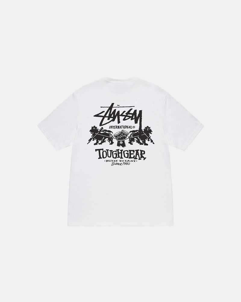 STUSSY TOUGH GEAR INTERNATIONAL TEE Blanche | STUSSY-56301