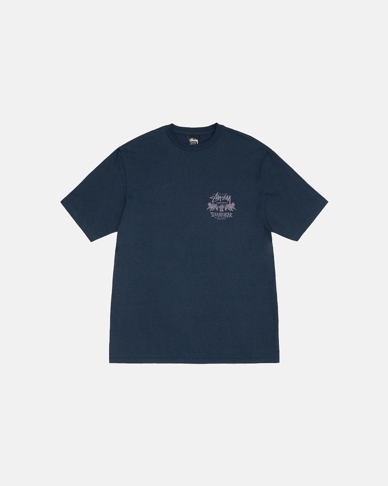 STUSSY TOUGH GEAR INTERNATIONAL TEE Bleu Marine | STUSSY-56302