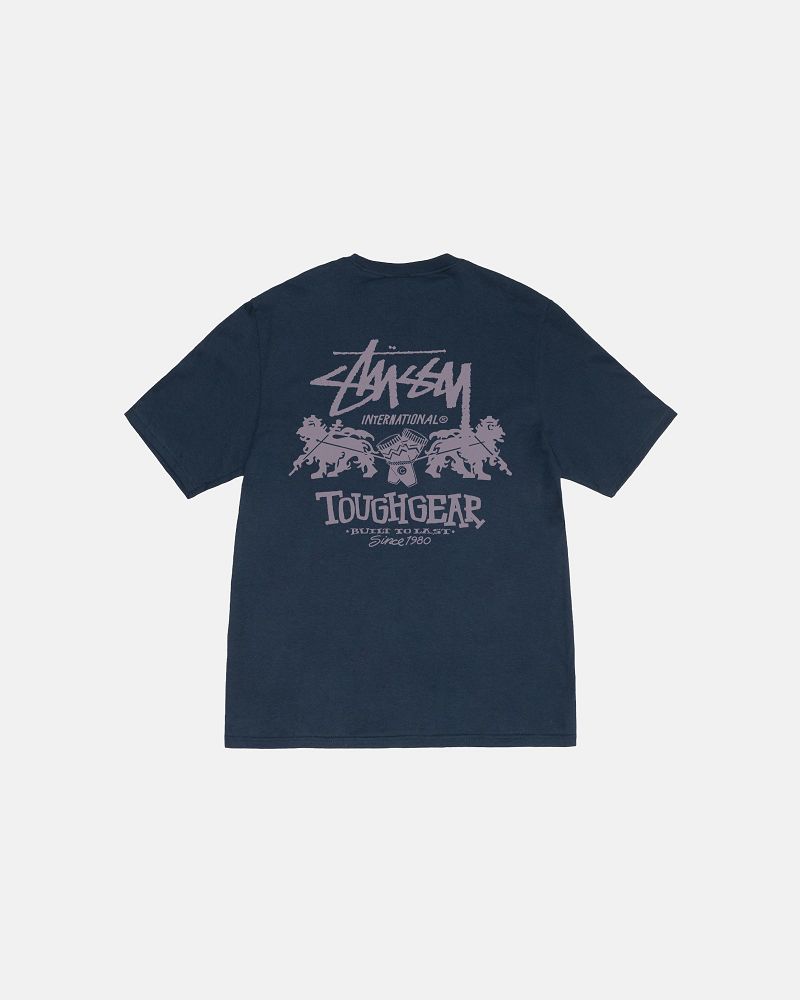 STUSSY TOUGH GEAR INTERNATIONAL TEE Bleu Marine | STUSSY-56302
