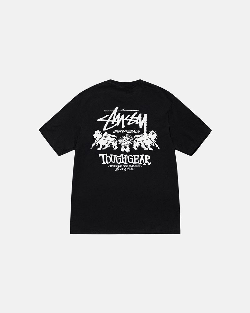 STUSSY TOUGH GEAR INTERNATIONAL TEE Noir | STUSSY-56300