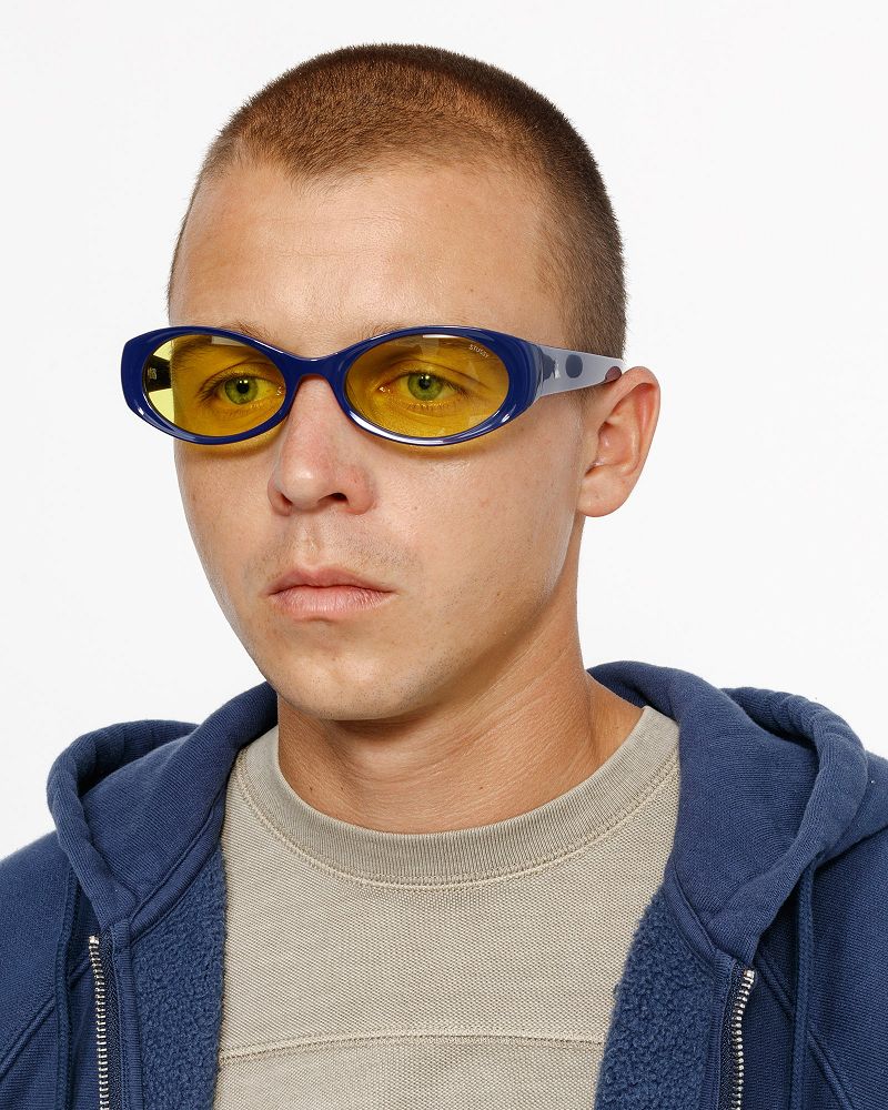 STUSSY TRACY SUNGLASSES Bleu Jaune | STUSSY-55932