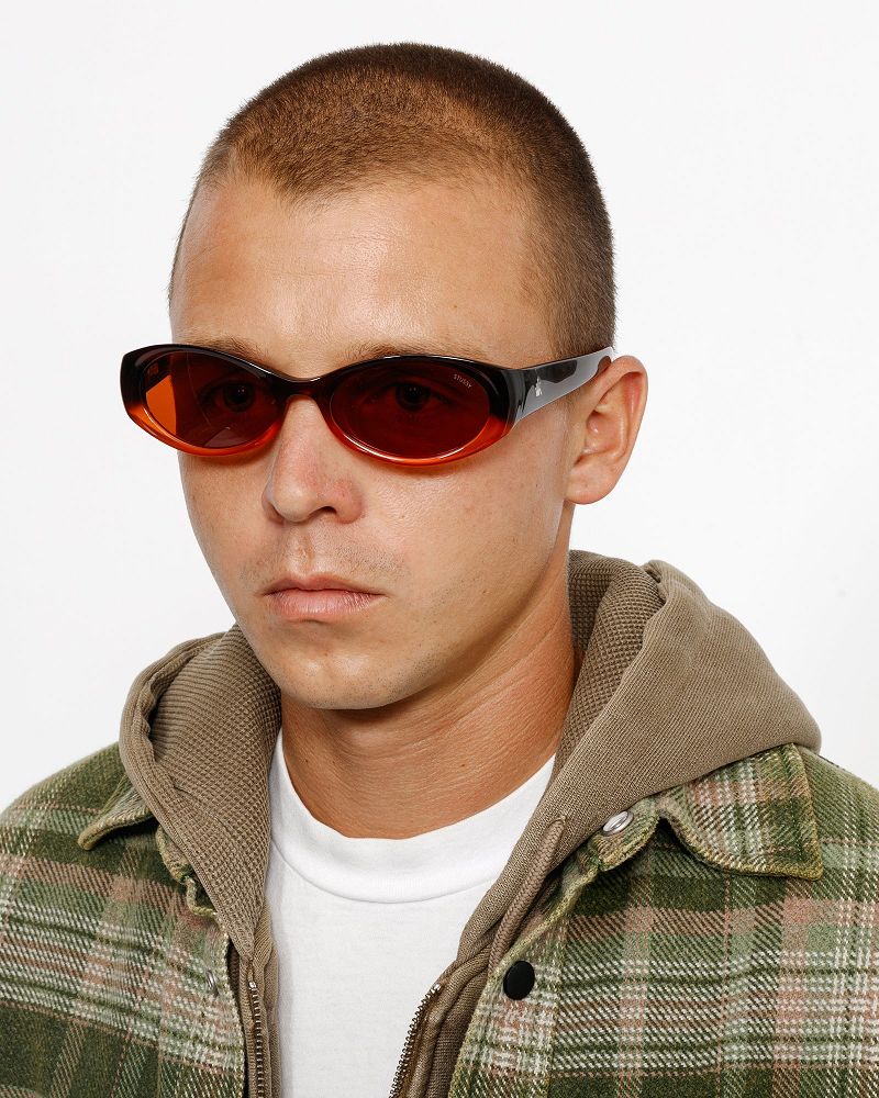 STUSSY TRACY SUNGLASSES Orange Corail Foncé | STUSSY-55931