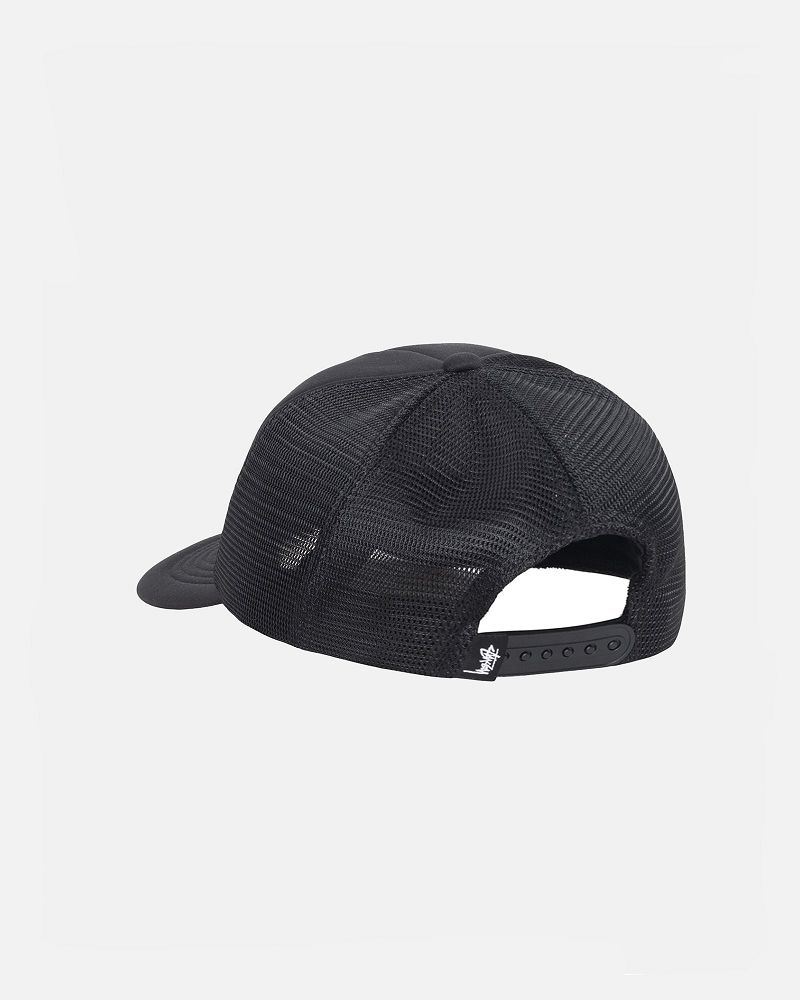 STUSSY TRUCKER BIG BASIC SNAPBACK Noir | STUSSY-55997