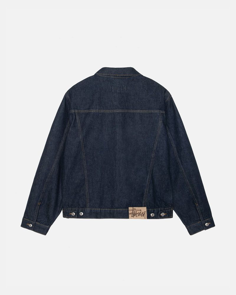 STUSSY TRUCKER JACKET DENIM Indigo | STUSSY-56136
