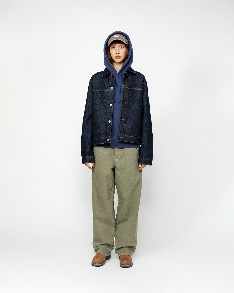 STUSSY TRUCKER JACKET DENIM Indigo | STUSSY-56136