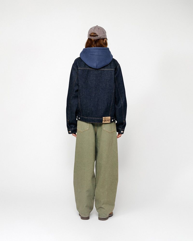 STUSSY TRUCKER JACKET DENIM Indigo | STUSSY-56374