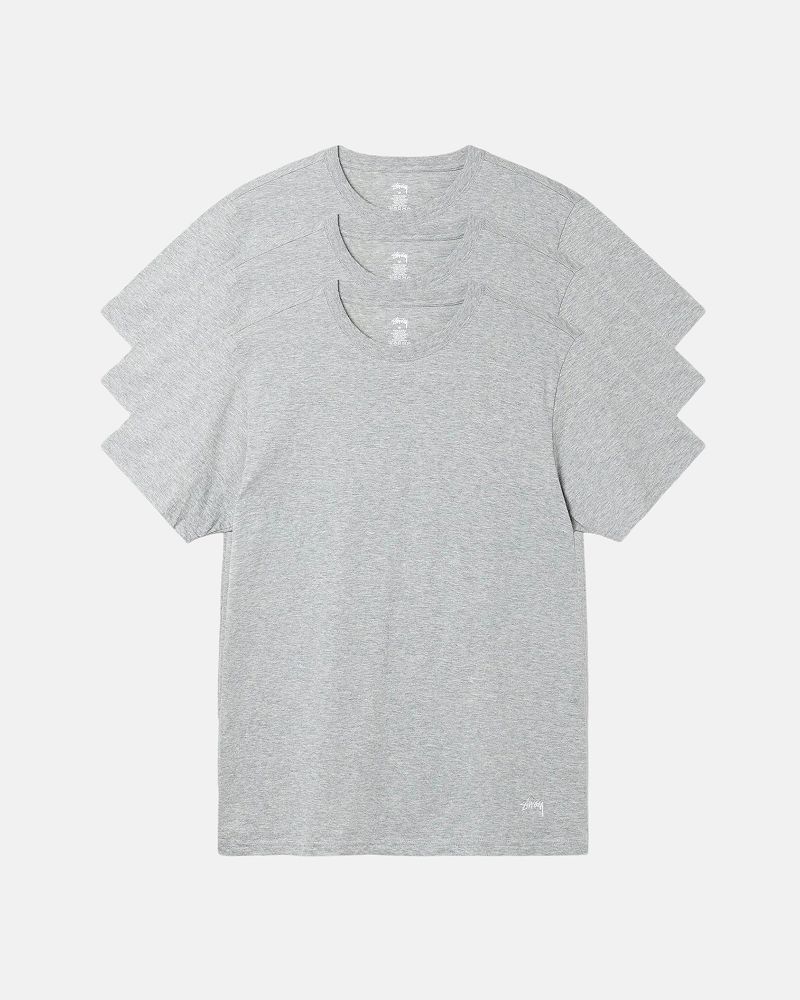 STUSSY UNDERSHIRTS 3 PACK Grise | STUSSY-56338