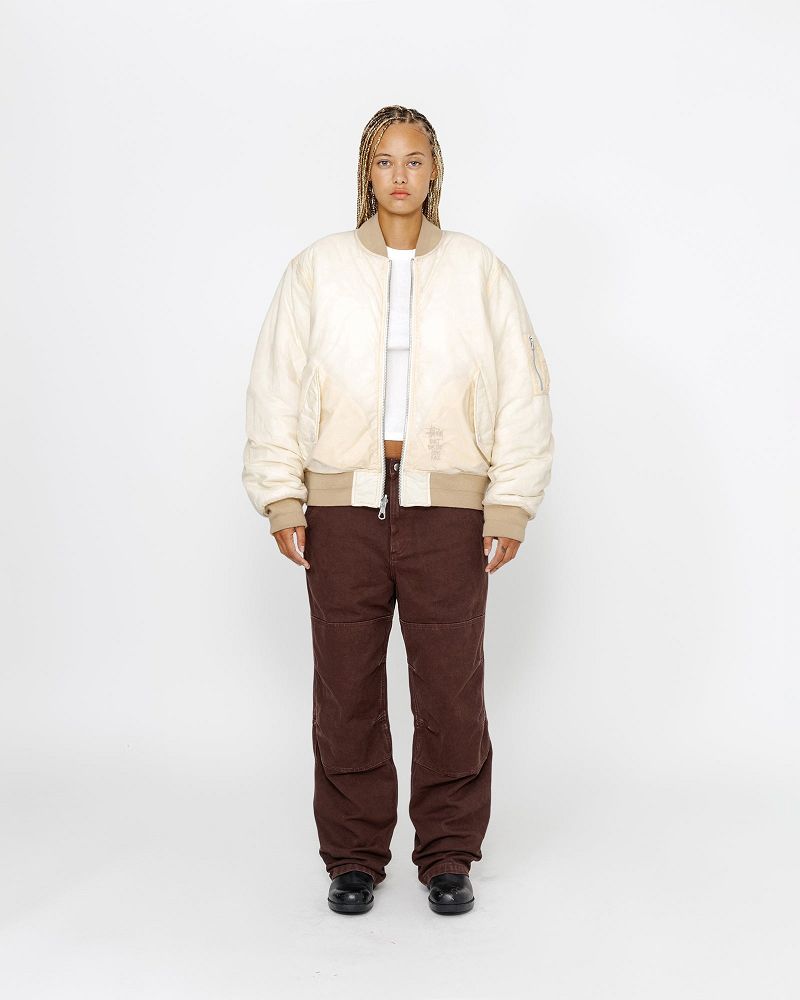STUSSY WAXED BUILT BOMBER JACKET Blanche | STUSSY-56382