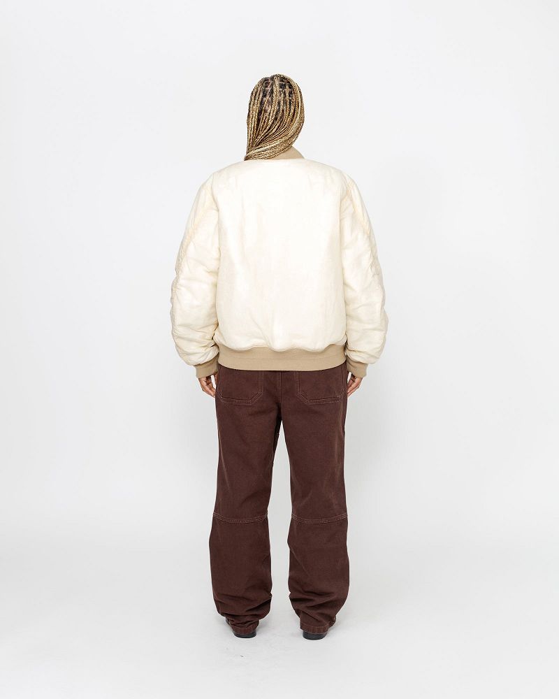 STUSSY WAXED BUILT BOMBER JACKET Blanche | STUSSY-56382