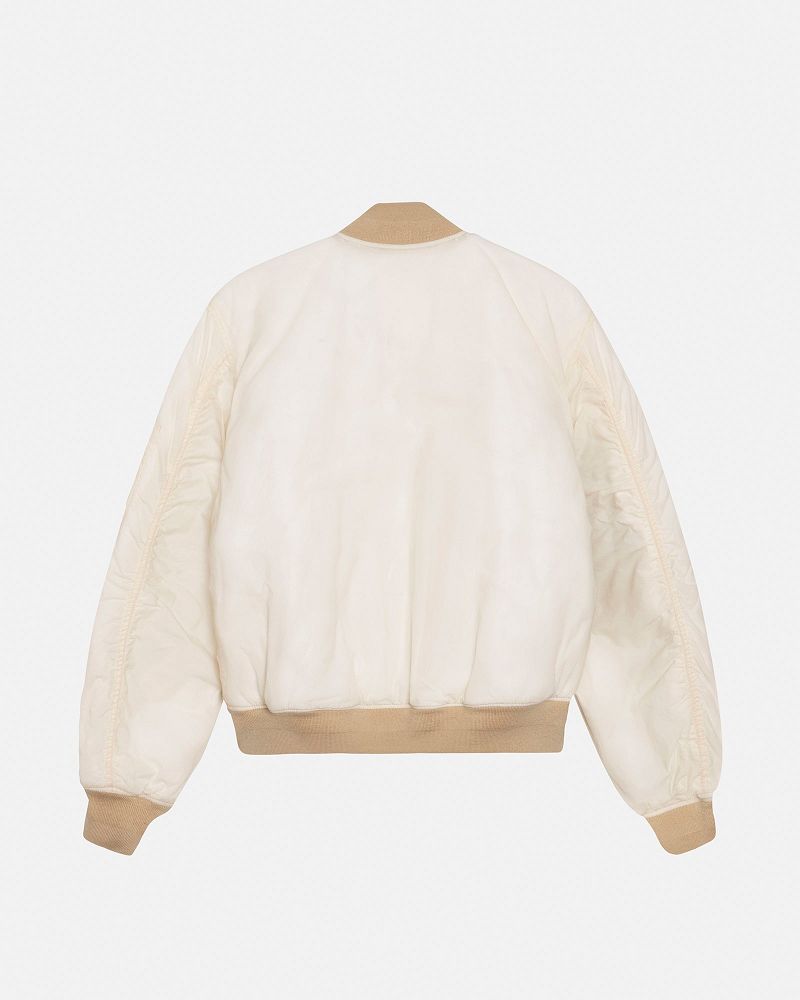STUSSY WAXED BUILT BOMBER JACKET Blanche | STUSSY-56382