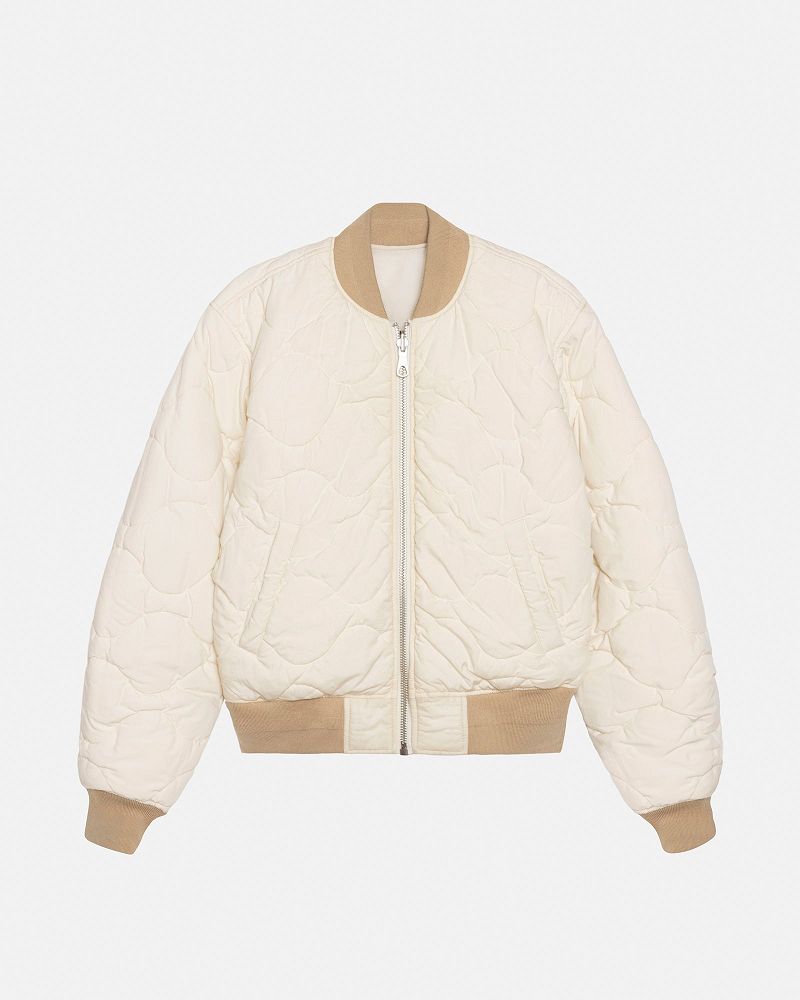 STUSSY WAXED BUILT BOMBER JACKET Blanche | STUSSY-56382