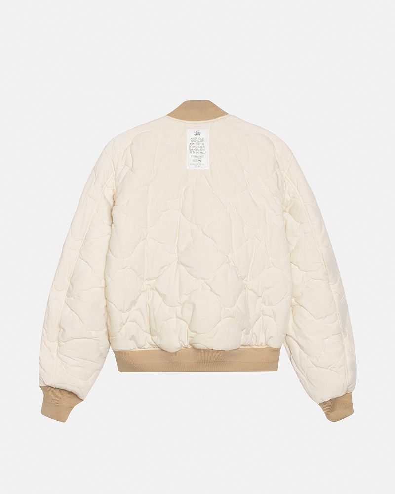 STUSSY WAXED BUILT BOMBER JACKET Blanche | STUSSY-56382