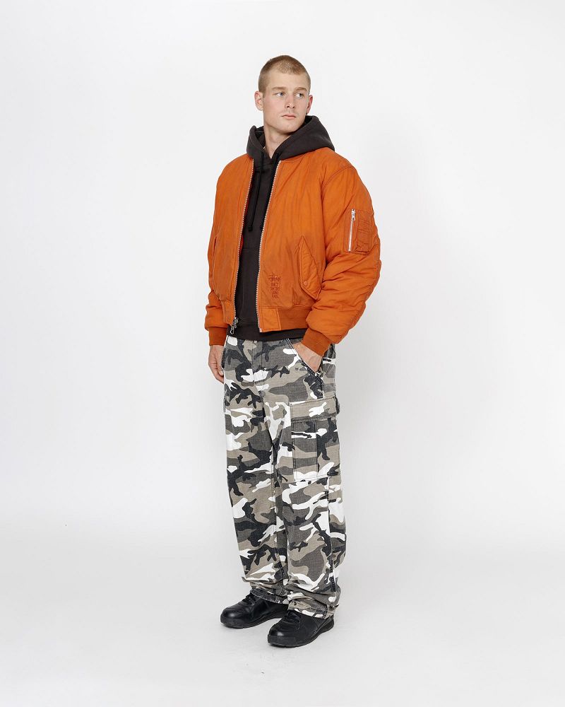 STUSSY WAXED BUILT BOMBER JACKET Rouge | STUSSY-56383